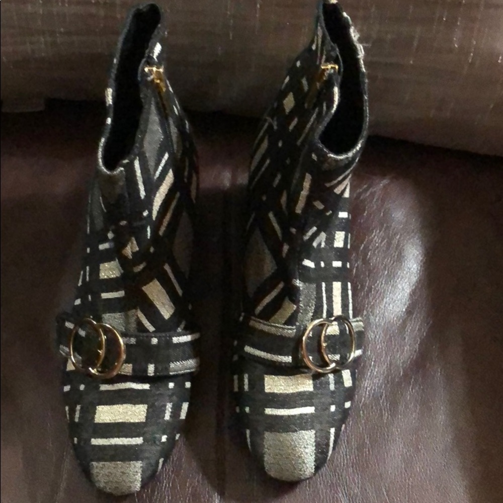 Blacker & Bond Plaid Booties